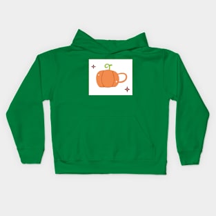 A badly drawn pumpkin mug Kids Hoodie